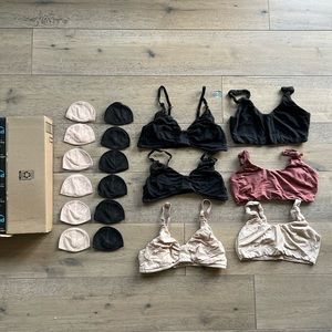 Hatch Maternity postpartum nursing bra and pads bundle. Plus extra nursing gear.